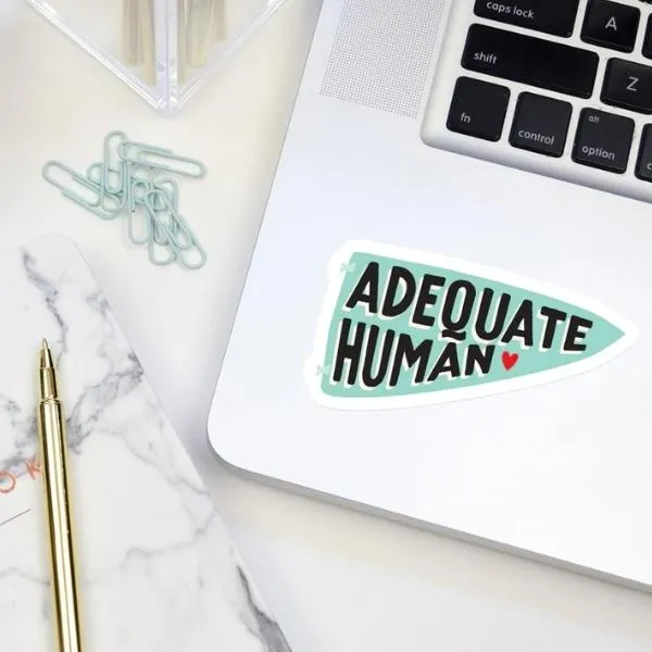 Adequate Human Vinyl Sticker