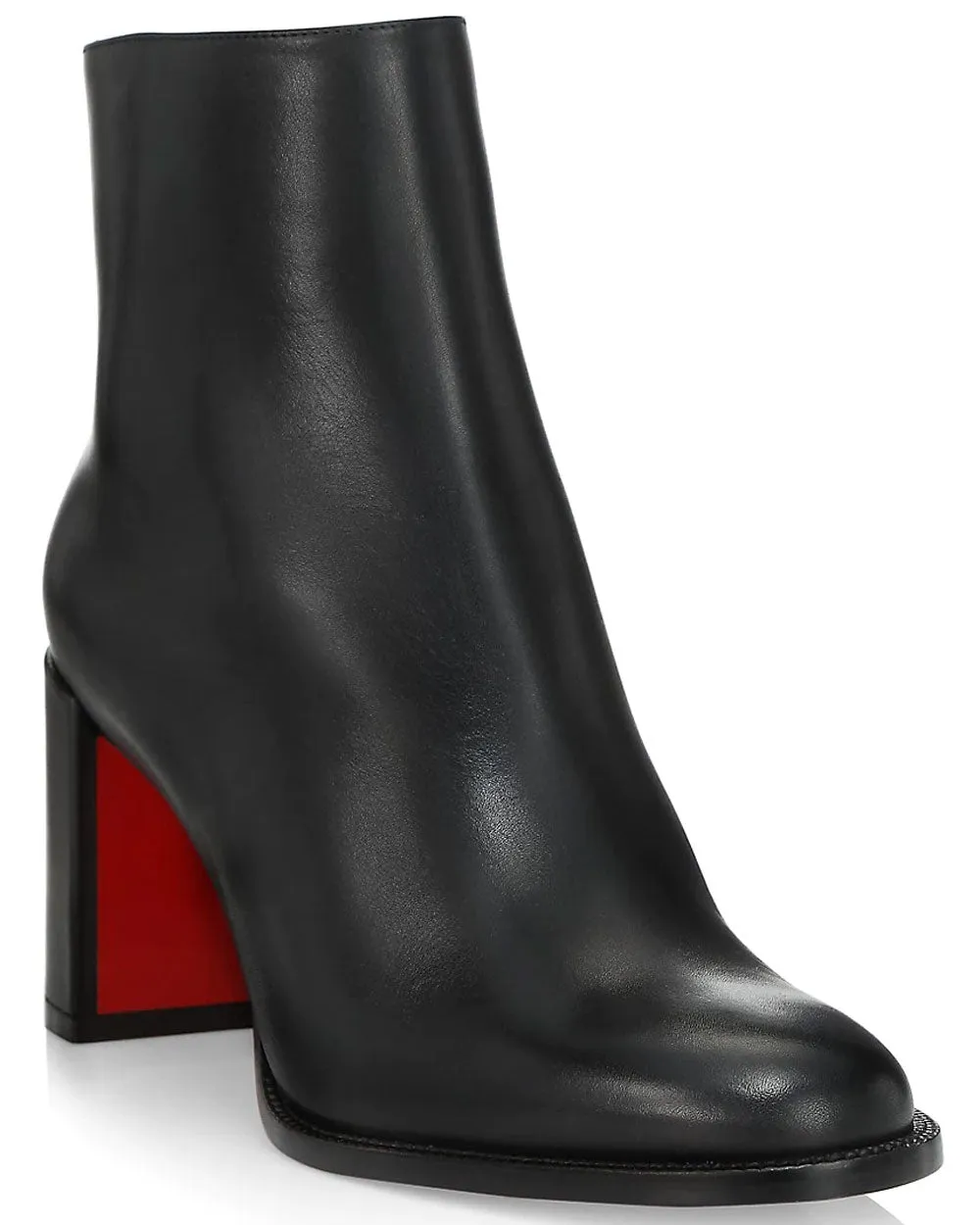 Adoxa 70 Leather Ankle Boot in Black