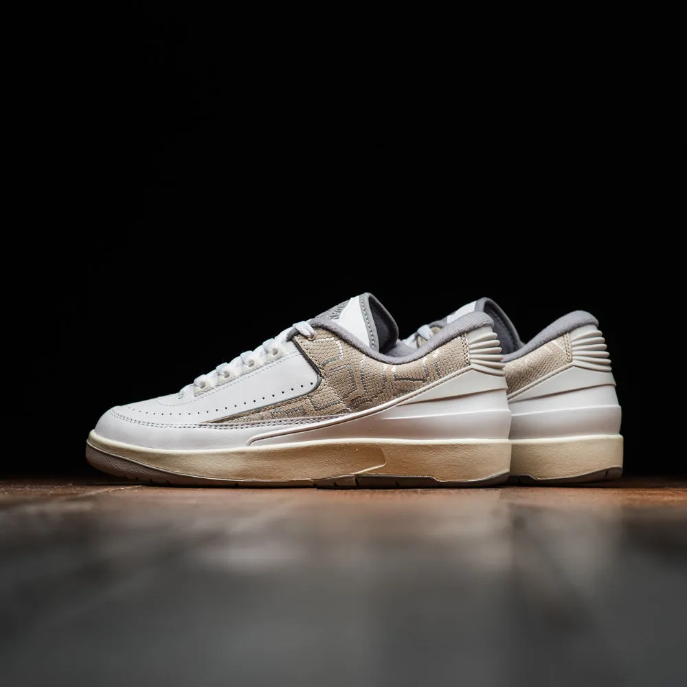 Air Jordan 2 Retro Low 'Python' - White/Cement Grey