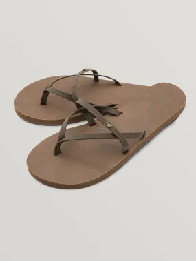 All Night Long II Sandals - Brown