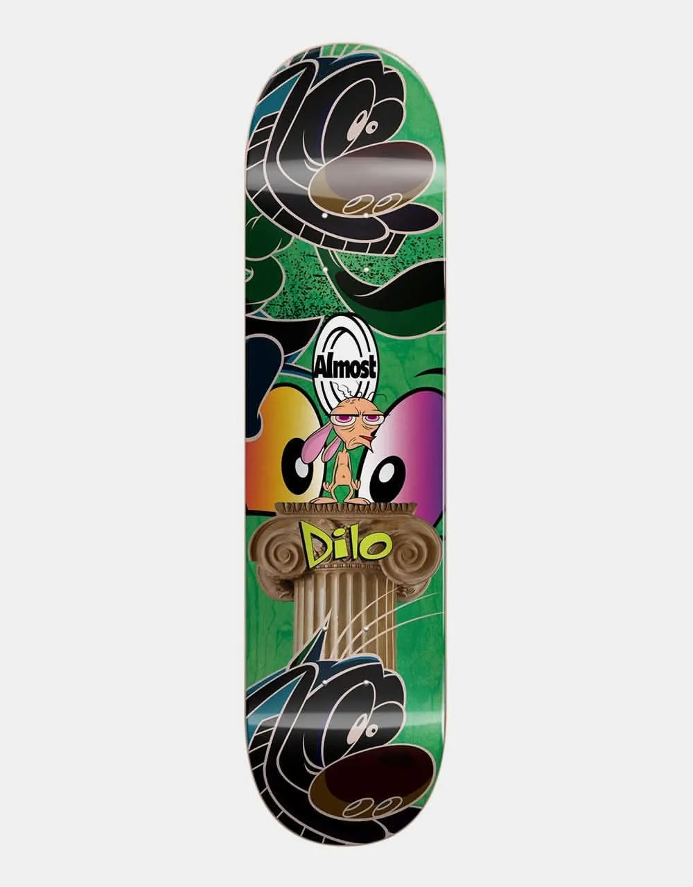 Almost x Ren & Stimpy Dilo Mixed Up R7 Skateboard Deck