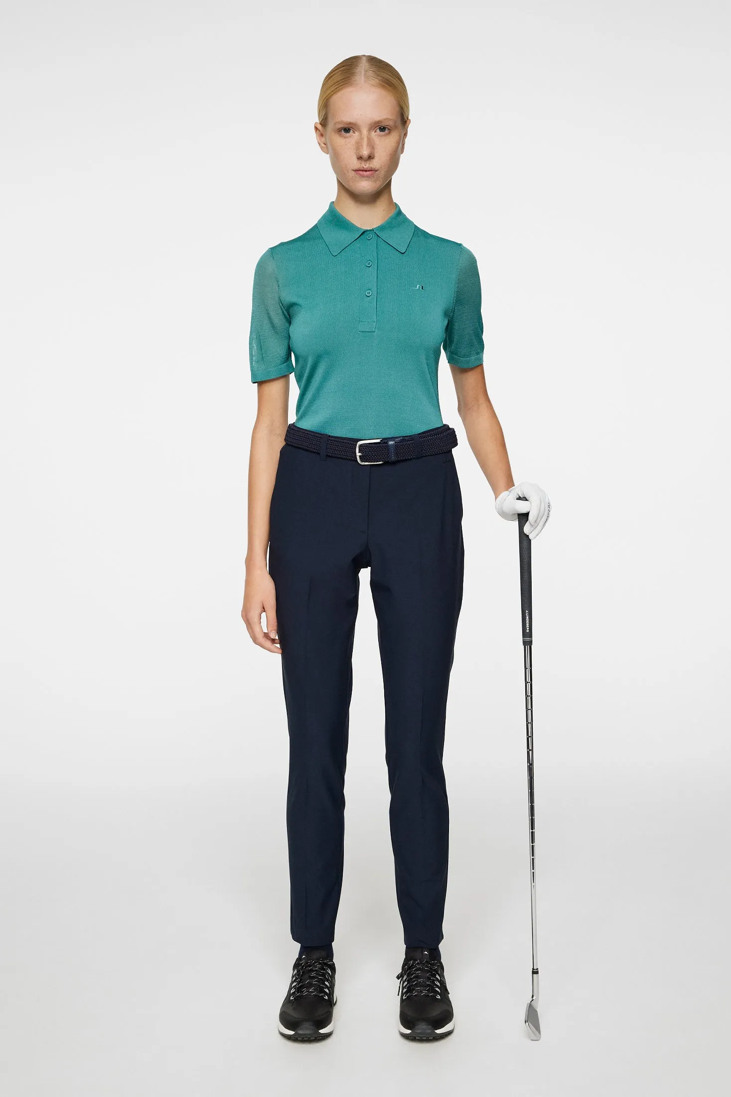 Amandine Knitted Polo / Teal