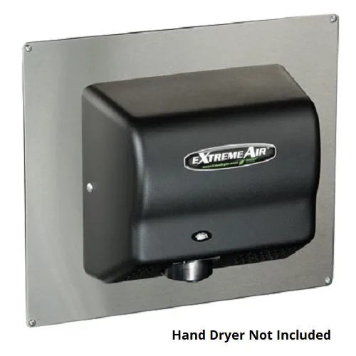 AMERICAN DRYER® AP Universal Adapter Plate - Brushed (Satin) Stainless Steel (HAND DRYER NOT INCLUDED)