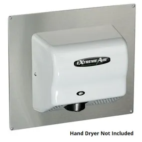 AMERICAN DRYER® AP Universal Adapter Plate - Brushed (Satin) Stainless Steel (HAND DRYER NOT INCLUDED)