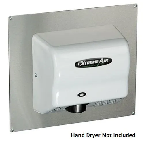 AMERICAN DRYER® AP Universal Adapter Plate - Brushed (Satin) Stainless Steel (HAND DRYER NOT INCLUDED)