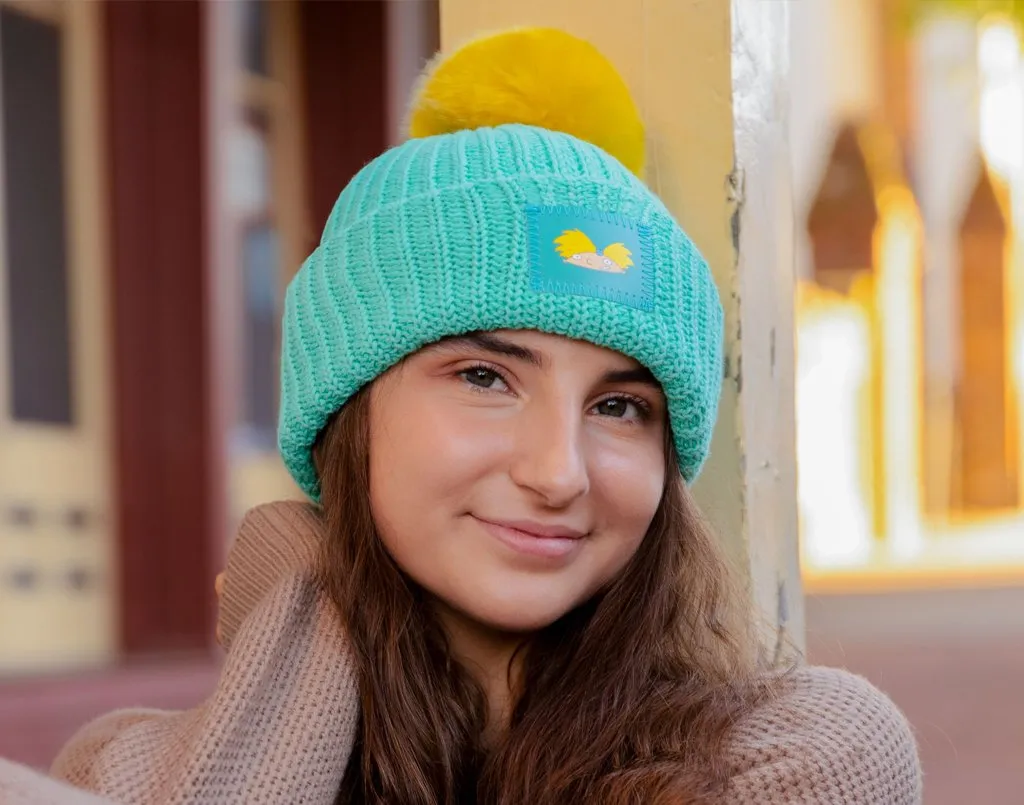 Arnold Mint Pom Beanie