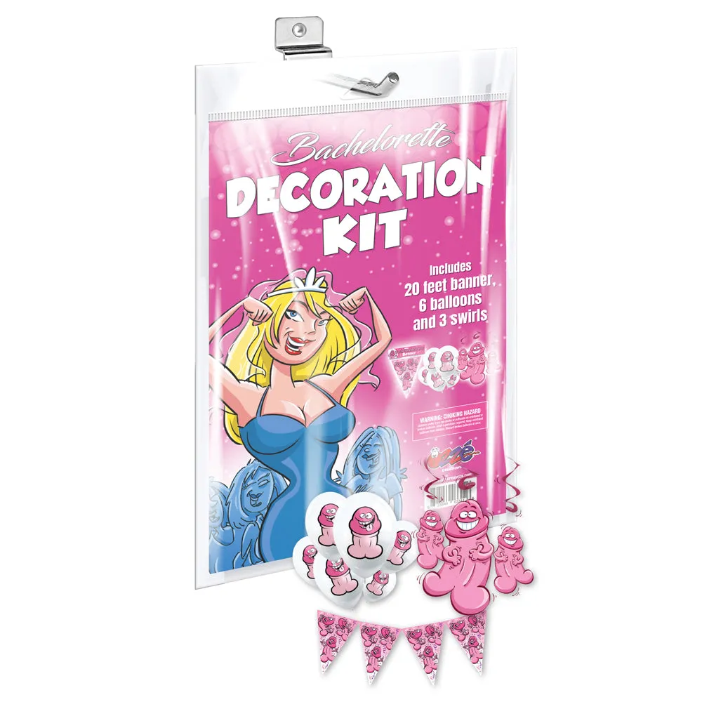 Bachelorette Decoration Kit With 20-Foot Banner, Balloons & Swirls