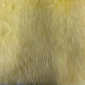 Banana Yellow Luxury Long Pile Shaggy Faux Fur Fabric