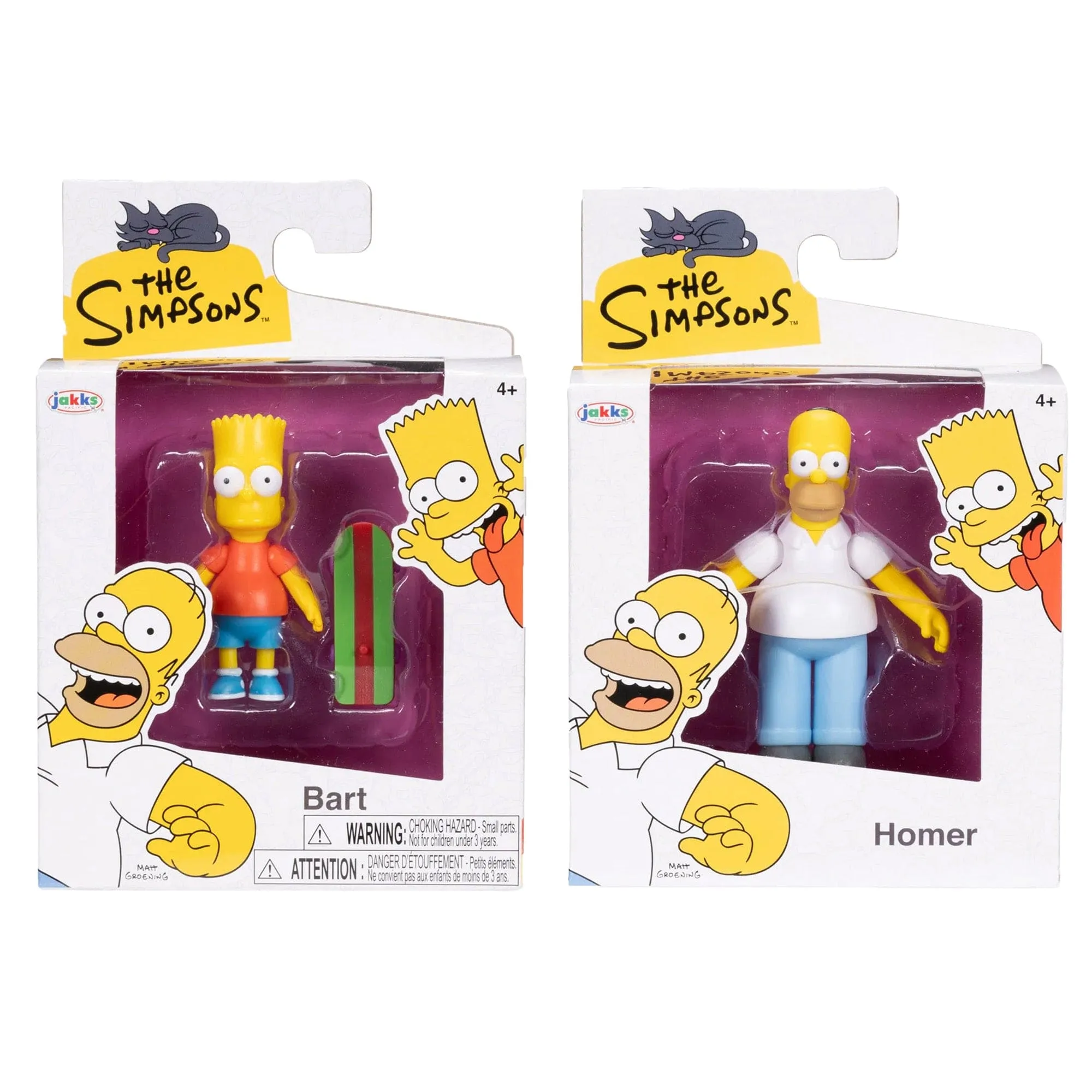 Bart   Homer 2.5" Simpsons Figures Combo by Jakks Pacific