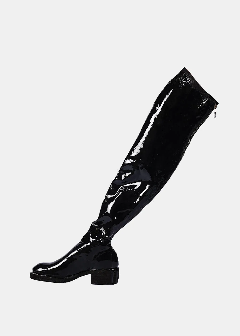 Black 7912Z Knee Length Boots