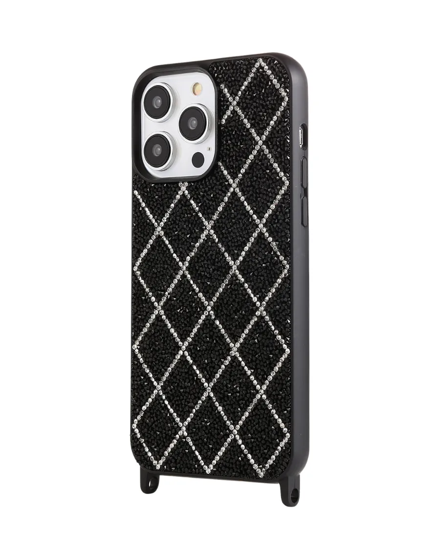 Black Glam Wristlet Phone Case