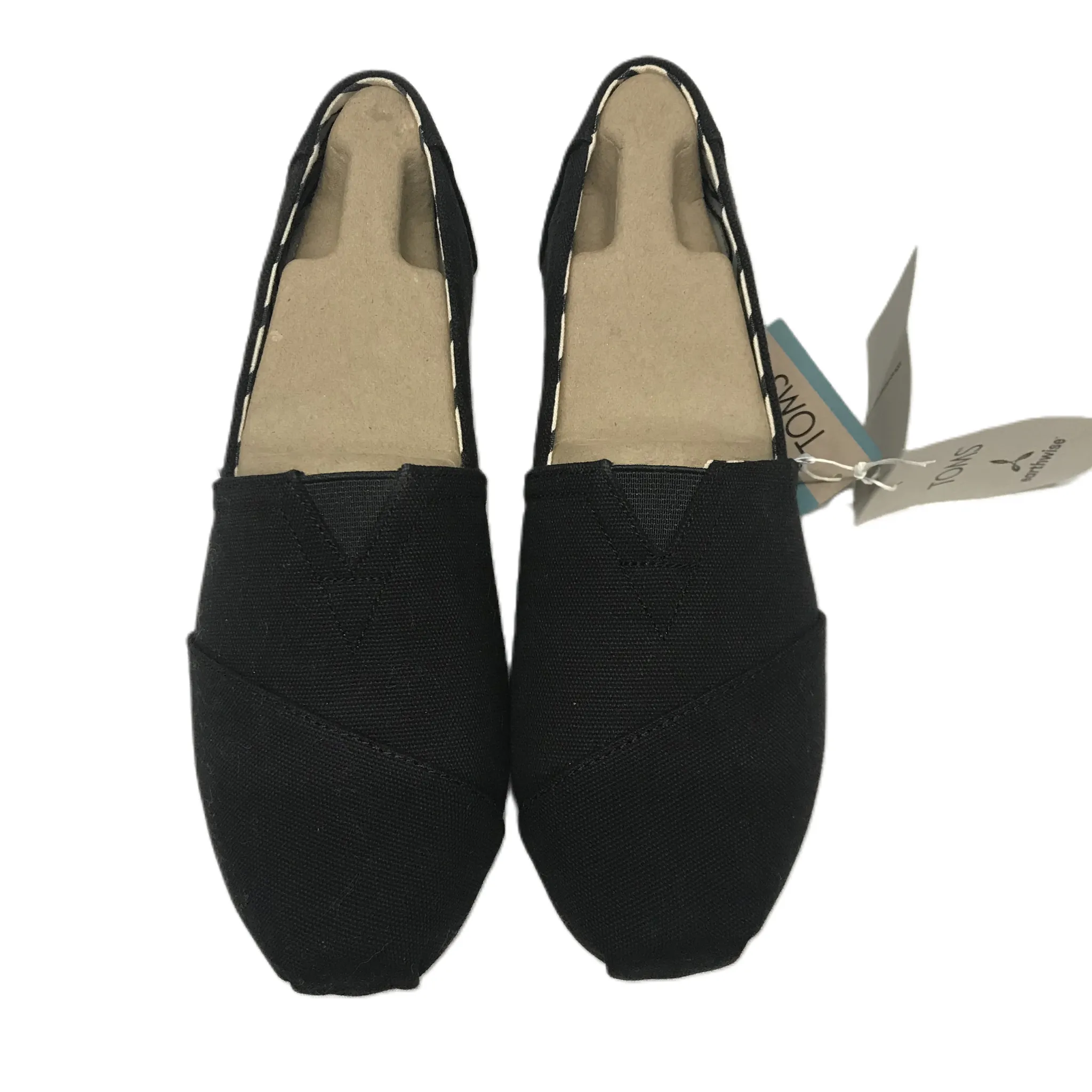 Black Shoes Flats By Toms, Size: 10