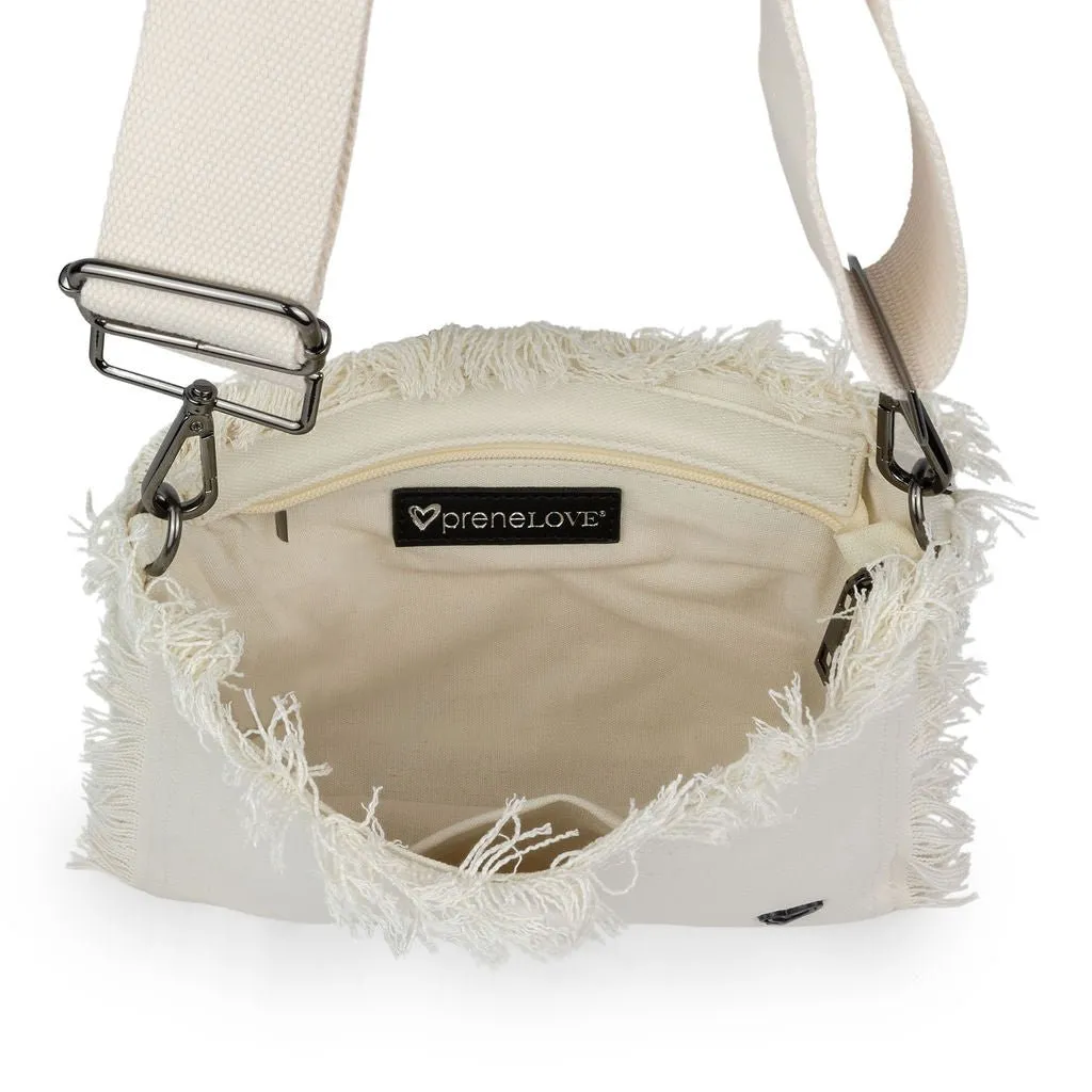 Canvas Fringe Crossbody - Linen