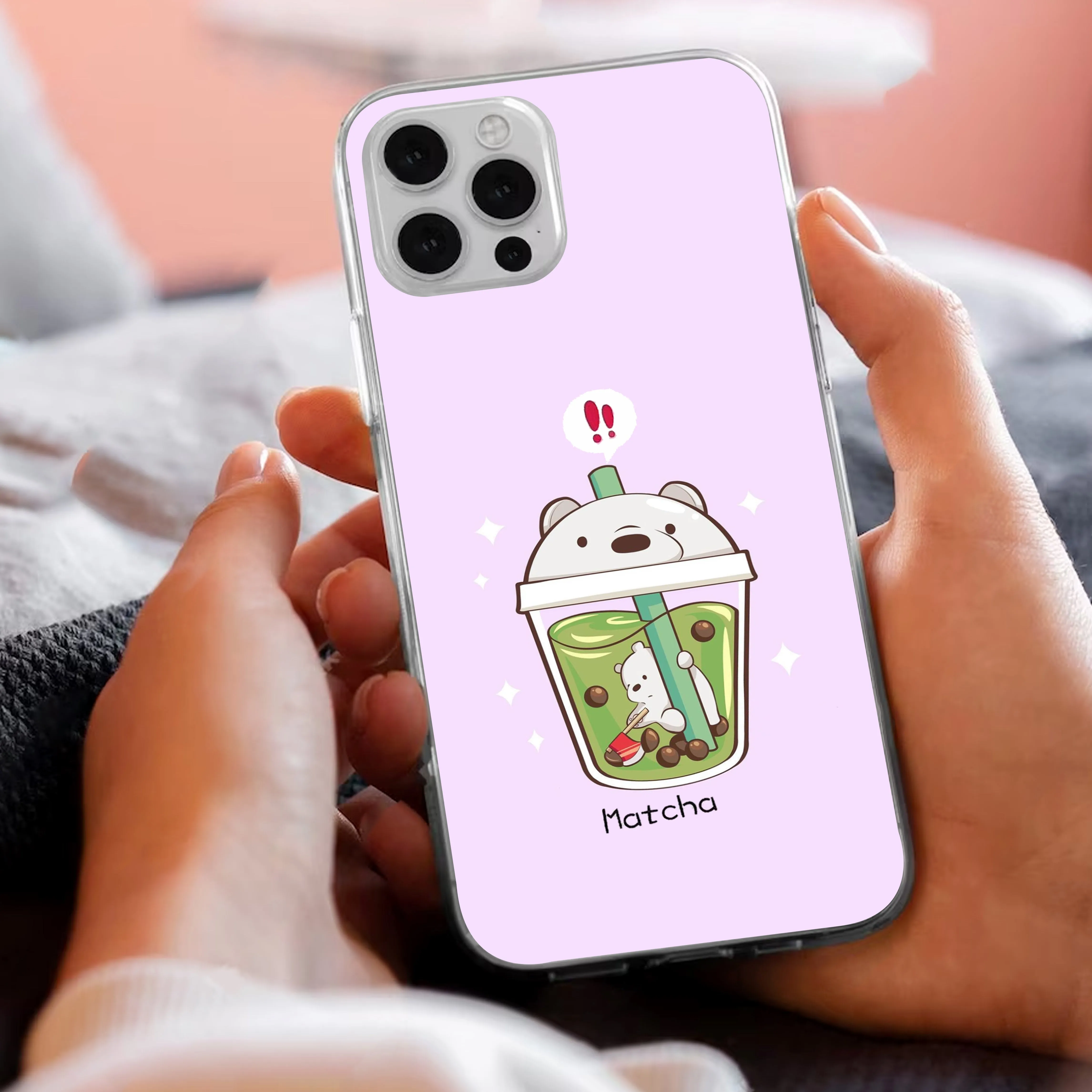 Cartoon Matcha Tea We Bare Bears Silicon Case For Vivo