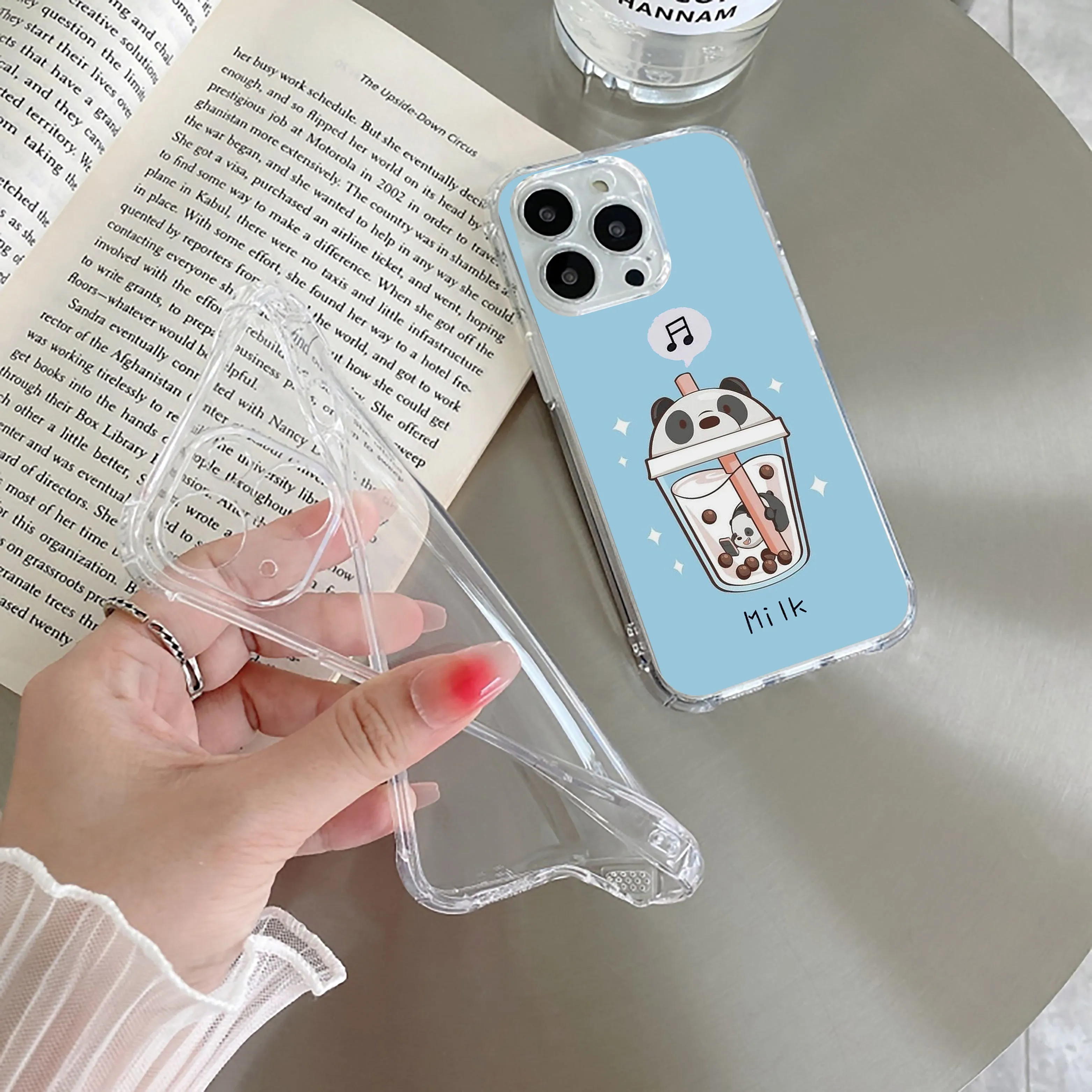 Cartoon Milk Tea We Bare Bears Silicon Case For Vivo