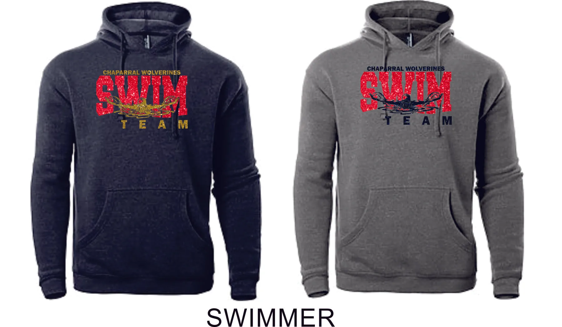 Chap Swim & Dive Unisex Hoodie - 3 Designs- Matte or Glitter