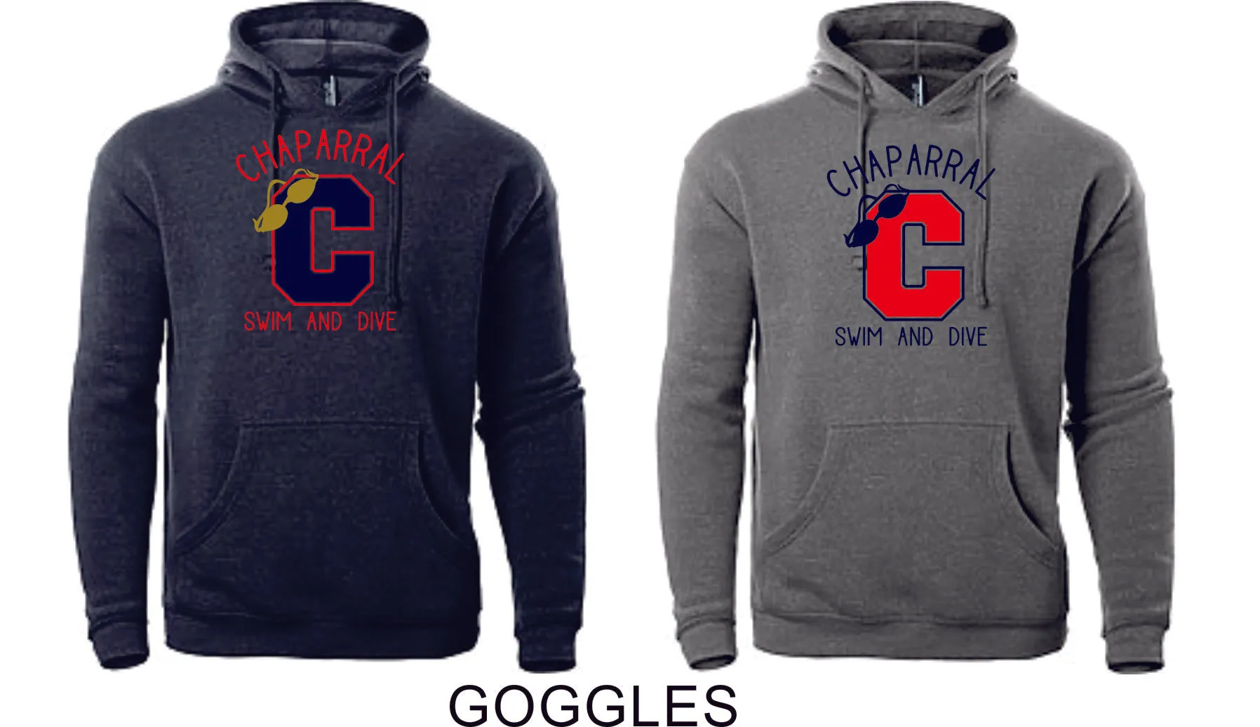 Chap Swim & Dive Unisex Hoodie - 3 Designs- Matte or Glitter