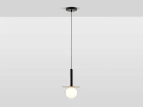 Charcoal grey plate pendant light