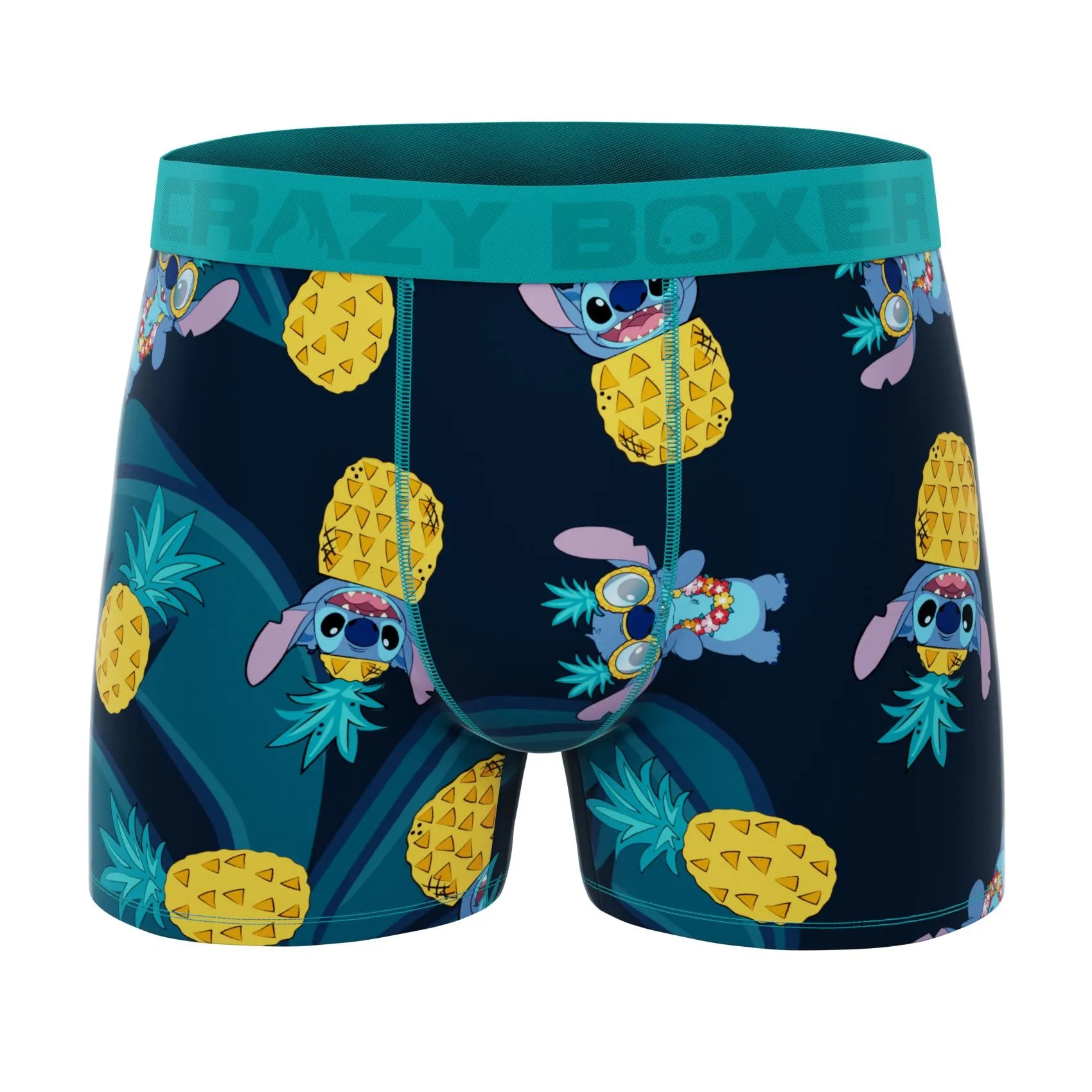 CRAZYBOXER Disney Pineapple Stitch Men's Boxer Briefs (3 Pack)