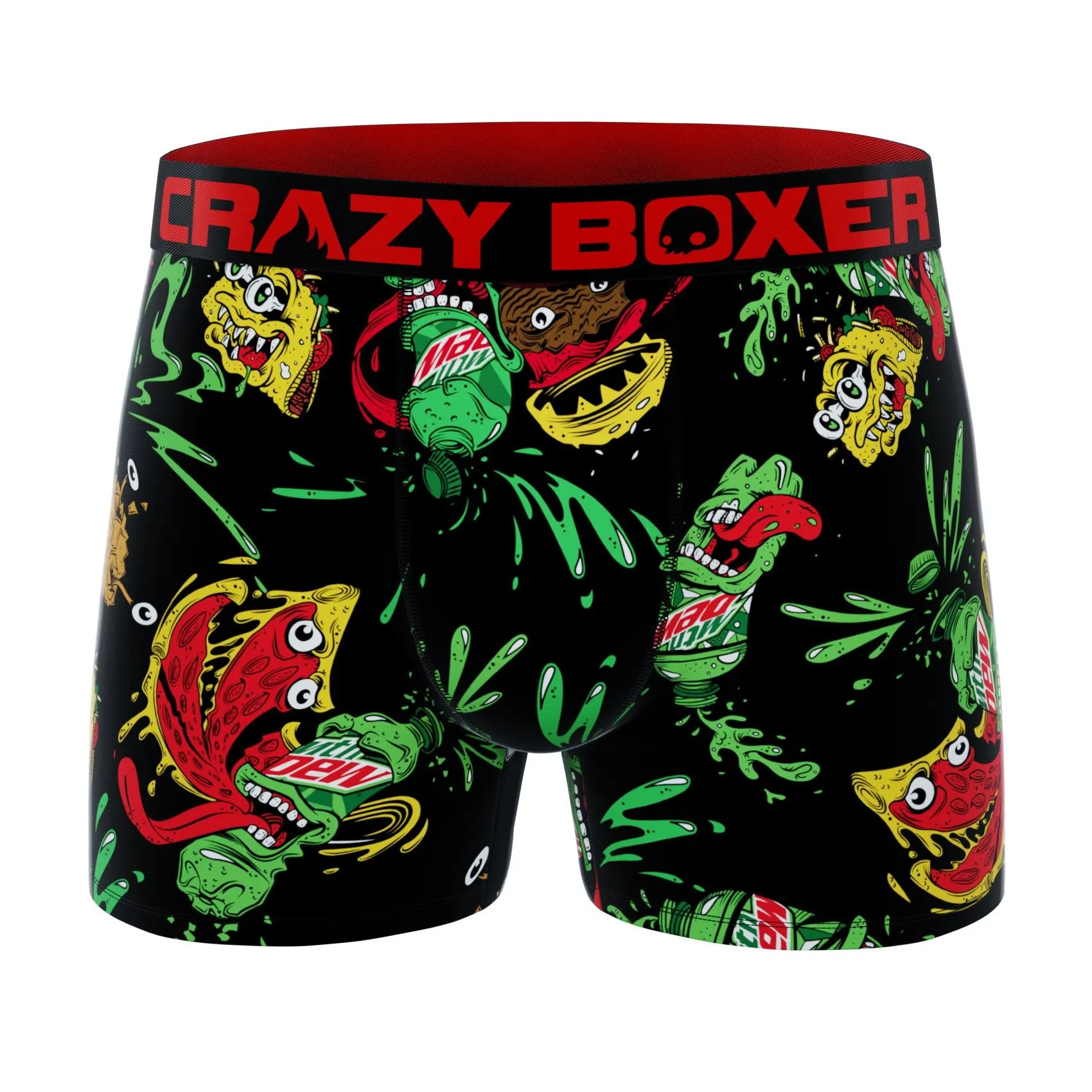 CRAZYBOXER Mountain Dew Men's Boxer Briefs (Pack 3)