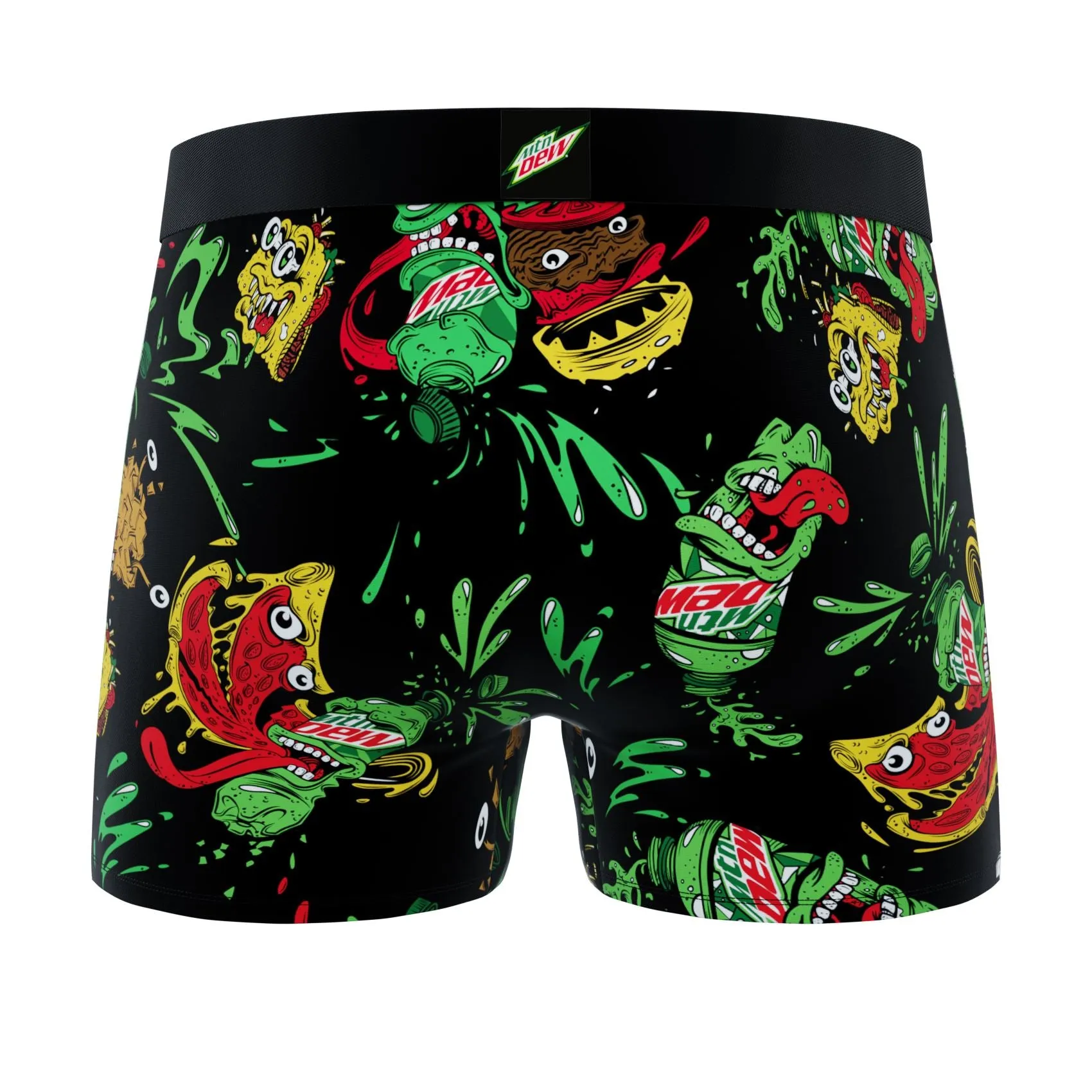 CRAZYBOXER Mountain Dew Men's Boxer Briefs (Pack 3)