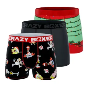 CRAZYBOXER Spongebob Light Men's Boxer Briefs (3 pack)