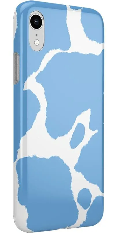 Current MOOd | Light Blue Cow Print Case