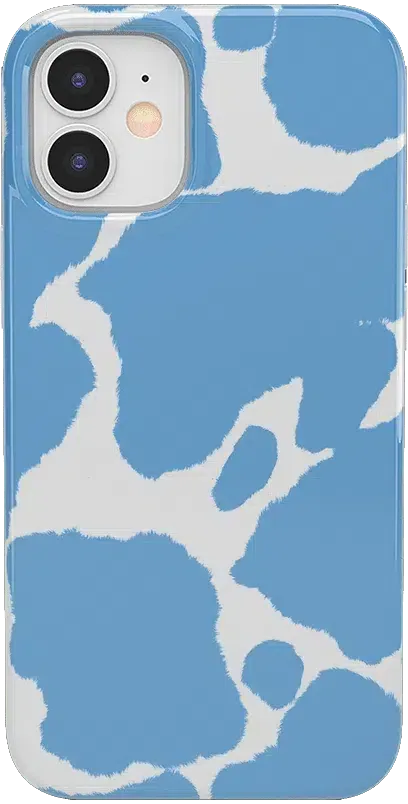 Current MOOd | Light Blue Cow Print Case