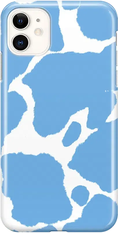 Current MOOd | Light Blue Cow Print Case