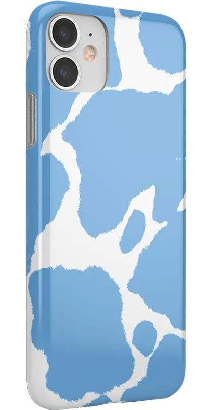 Current MOOd | Light Blue Cow Print Case