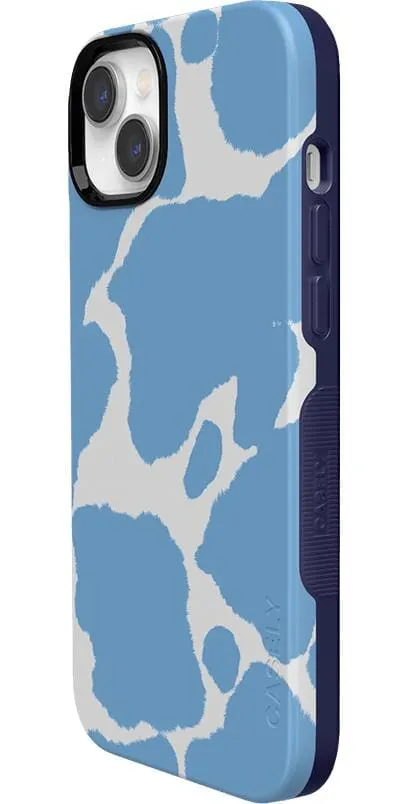 Current MOOd | Light Blue Cow Print Case