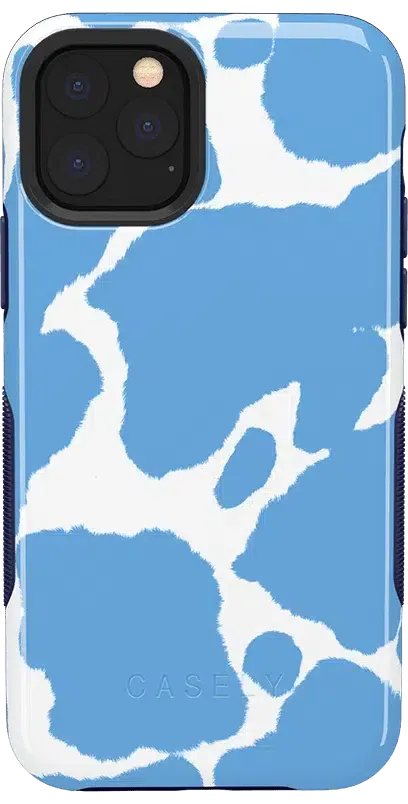 Current MOOd | Light Blue Cow Print Case