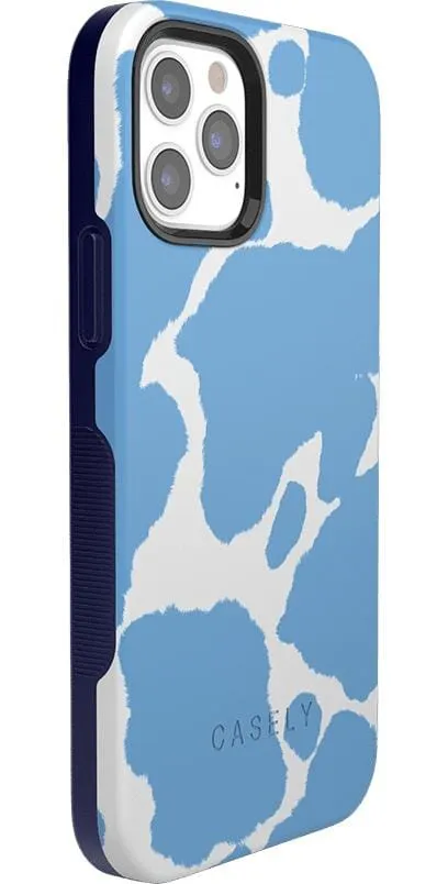 Current MOOd | Light Blue Cow Print Case