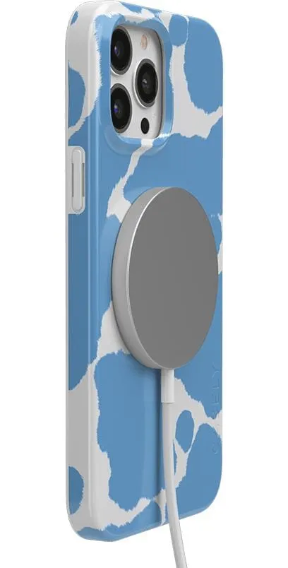 Current MOOd | Light Blue Cow Print Case