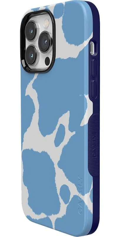 Current MOOd | Light Blue Cow Print Case