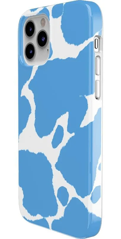 Current MOOd | Light Blue Cow Print Case