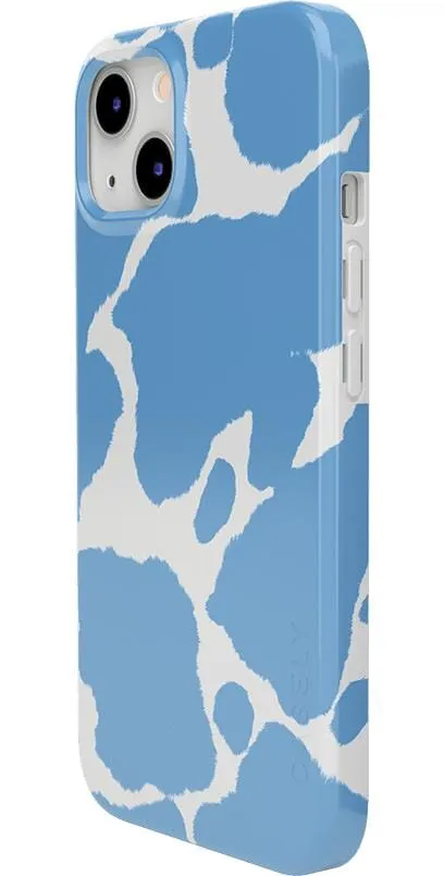 Current MOOd | Light Blue Cow Print Case