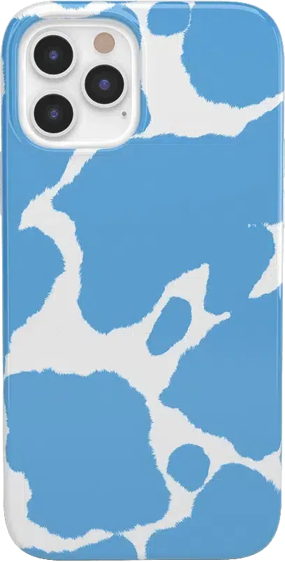 Current MOOd | Light Blue Cow Print Case