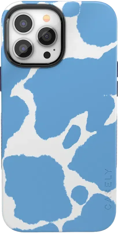 Current MOOd | Light Blue Cow Print Case