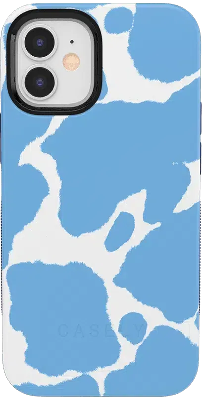 Current MOOd | Light Blue Cow Print Case