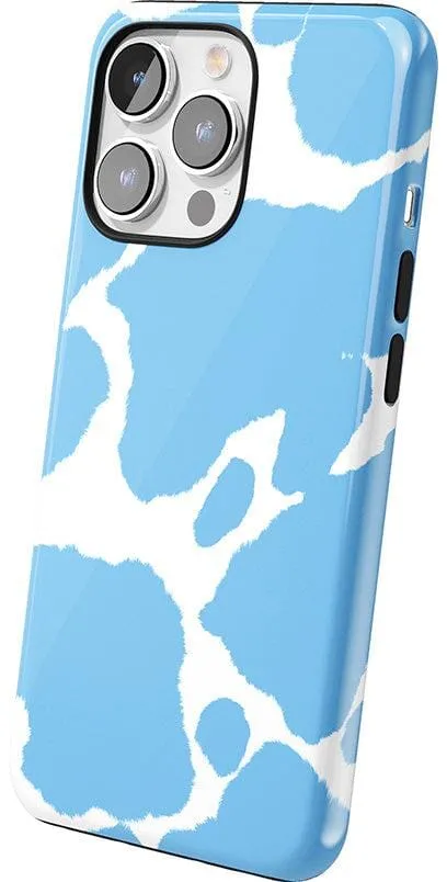 Current MOOd | Light Blue Cow Print Case