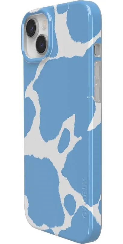 Current MOOd | Light Blue Cow Print Case