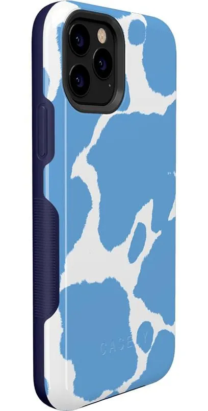 Current MOOd | Light Blue Cow Print Case