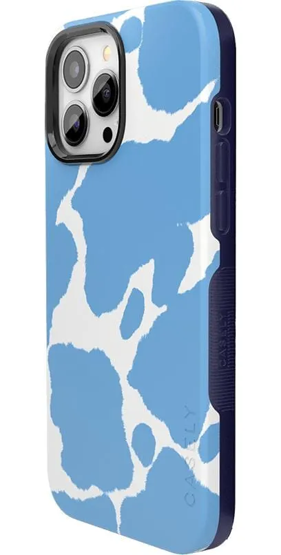 Current MOOd | Light Blue Cow Print Case