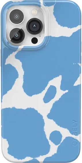 Current MOOd | Light Blue Cow Print Case