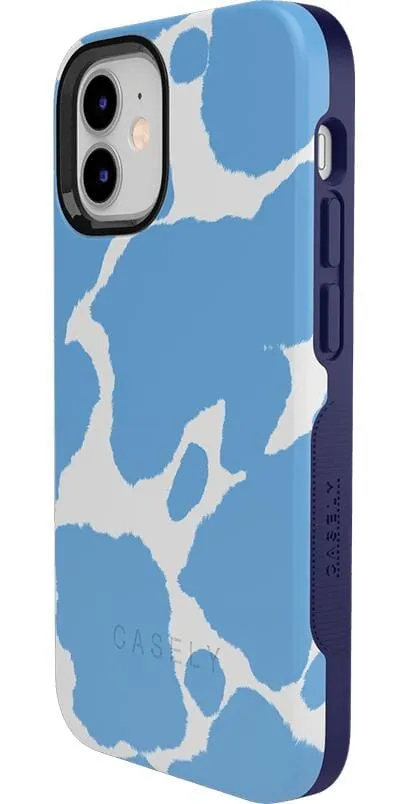 Current MOOd | Light Blue Cow Print Case