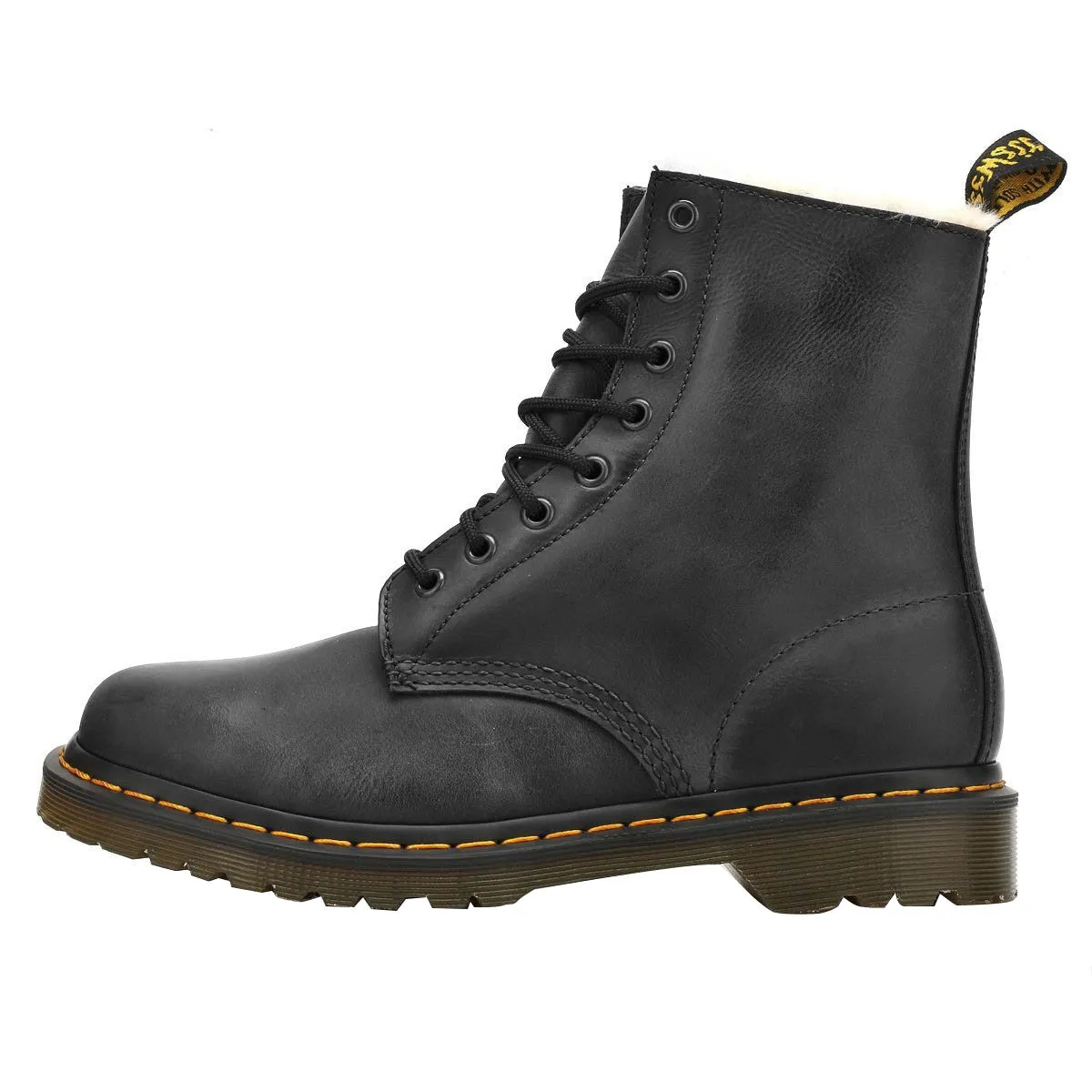 Dr. Martens Womens Black Burnished Wyoming Serena Boots