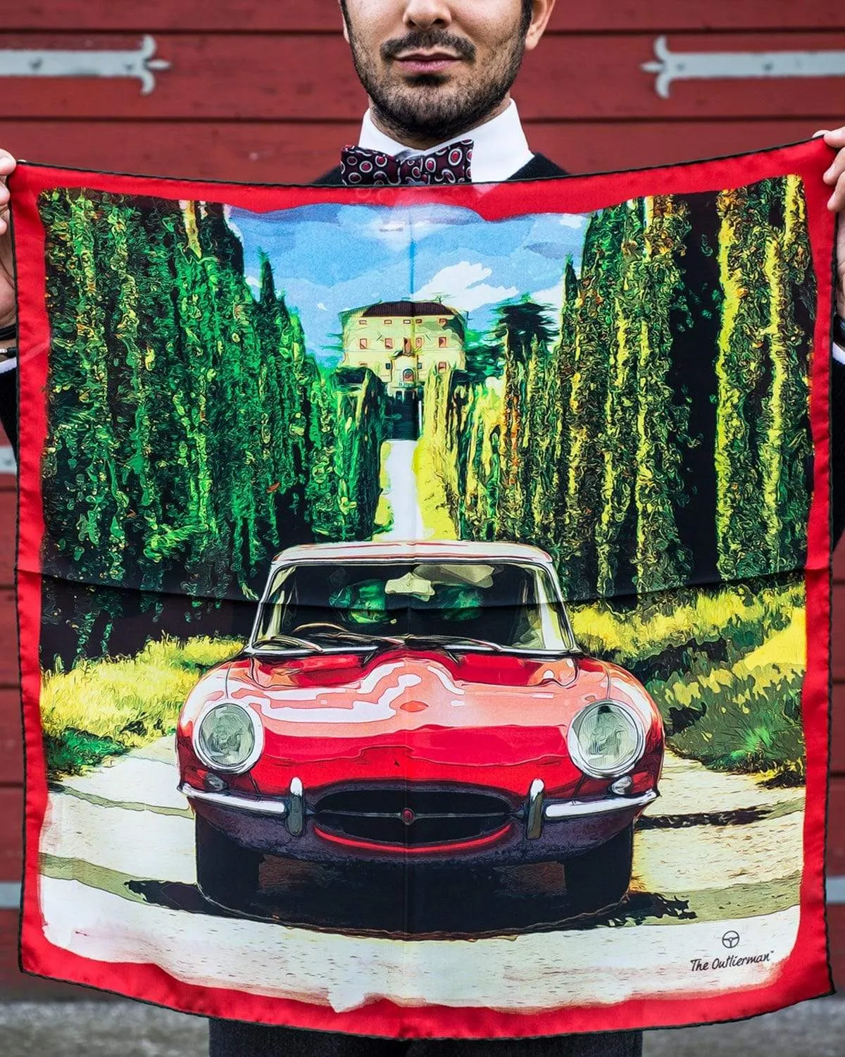 E-TYPE'S PORTRAIT - Silk Scarf