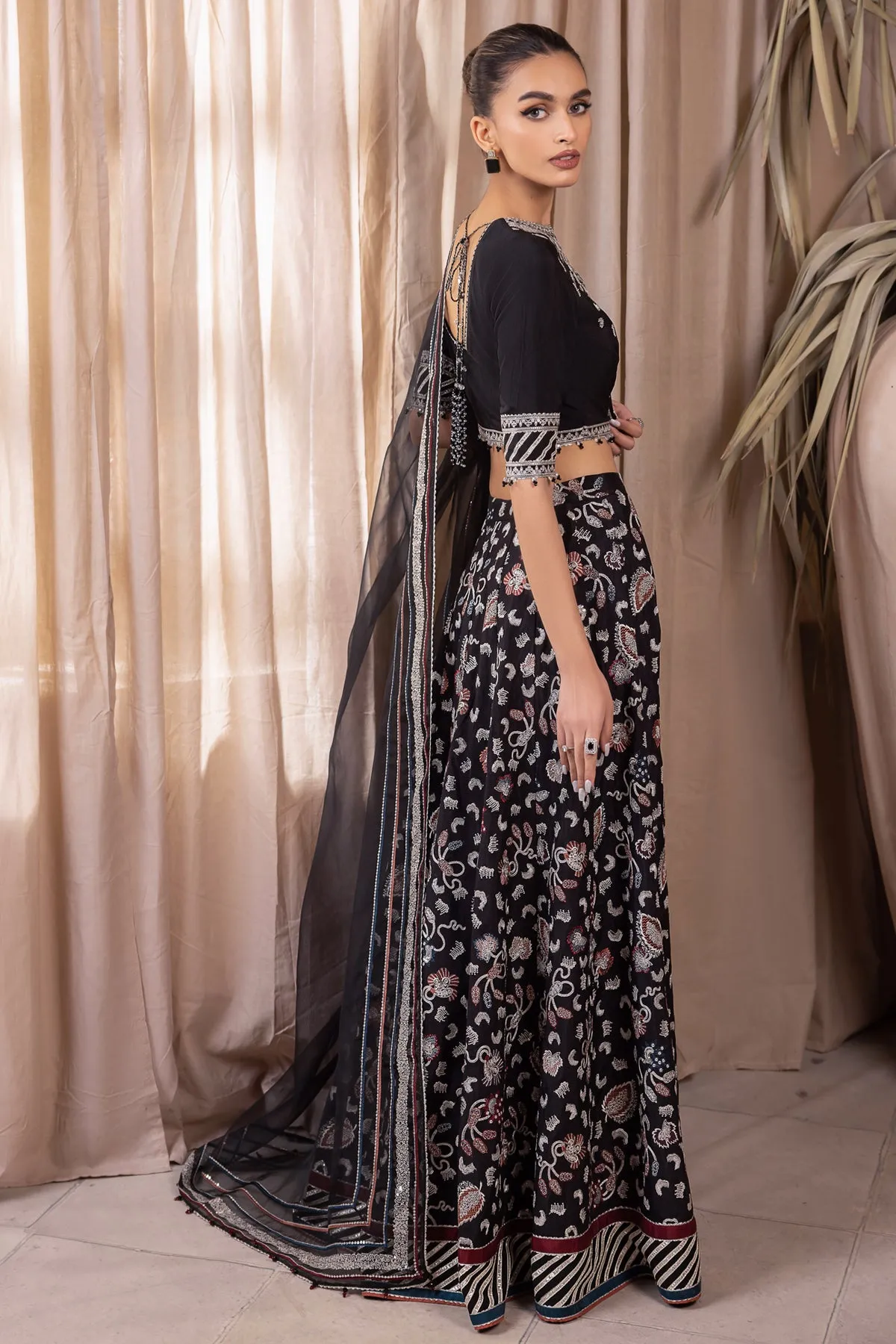 Embroidered Raw Silk UR-7015