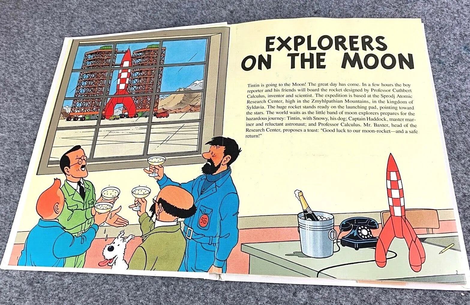 EXPLORERS ON THE MOON POP UP BOOK Joy Street 1992 1st Edition Hardback Rare Tintin EO